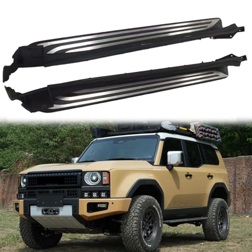 Marchepieds fixes noirs Toyota Land Cruiser J250 LC250 2024 2025 supports