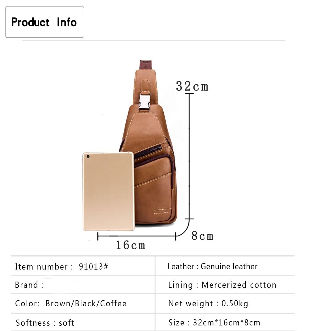 Homme Sacs Portés épaule Tendance Loisir Cuir Veritable Sac Besace