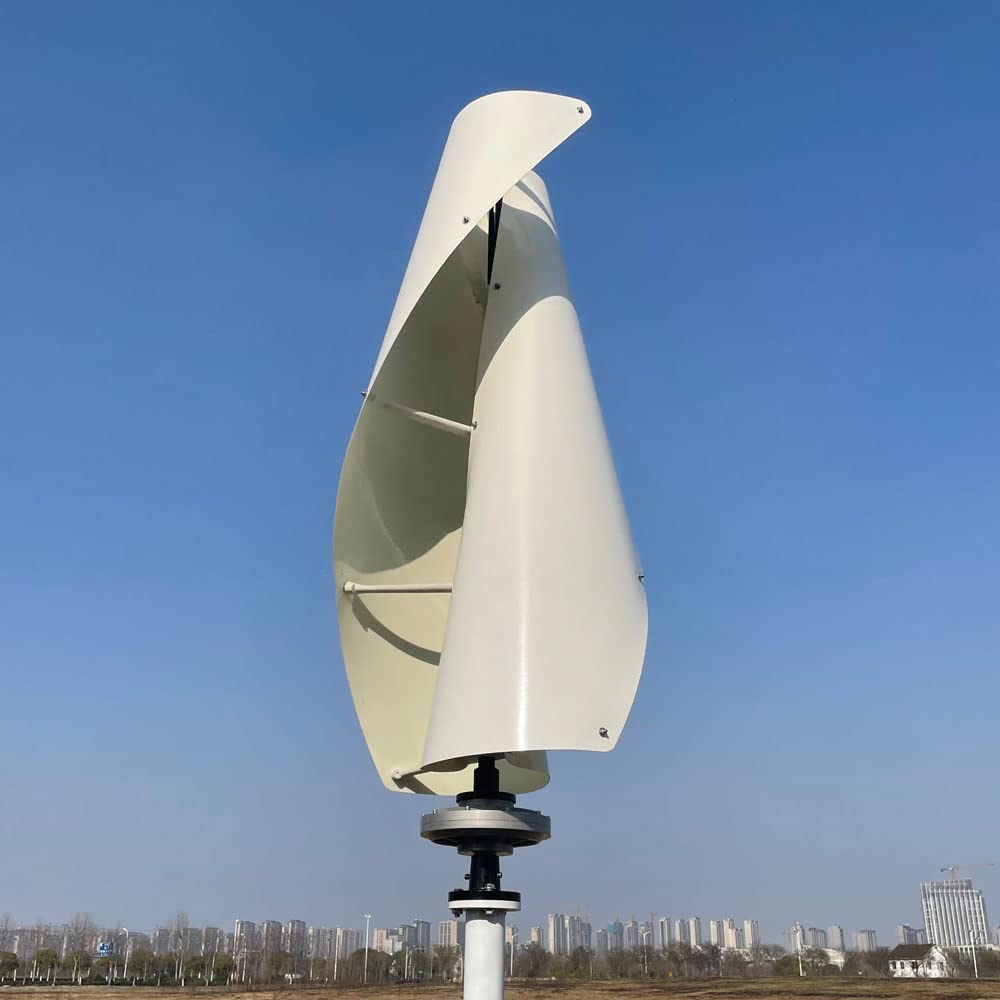 2000W Windkraftanlagen Vertikale 24v 48v 96V 220V Windgenerator für Heimgebrauch Windräder Weiß Grün Klinge 2KW Windturbine (48V mit weißer Klinge)