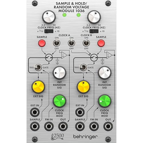 Design leggero Behringer Eurorack SAMPLE & HOLD/RANDOM VOLTAGE MODULE 1036