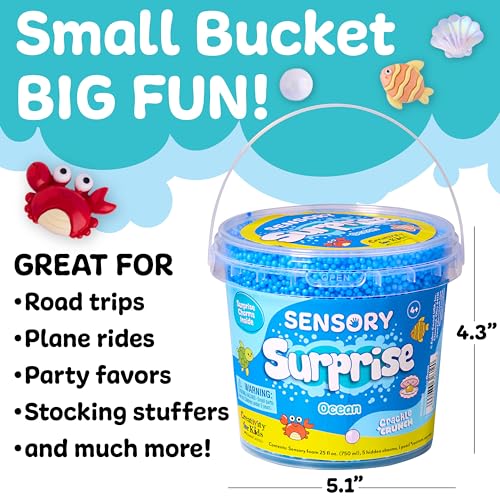 Creativity for Kids Sensory Surprise Ocean Kit | Crunchy Sensory Foam Toy for Kids | Dig, Squish & Discover Hidden Ocean Surprises | Mess-Free, Screen-Free Play (Ages 4+) - Image 6