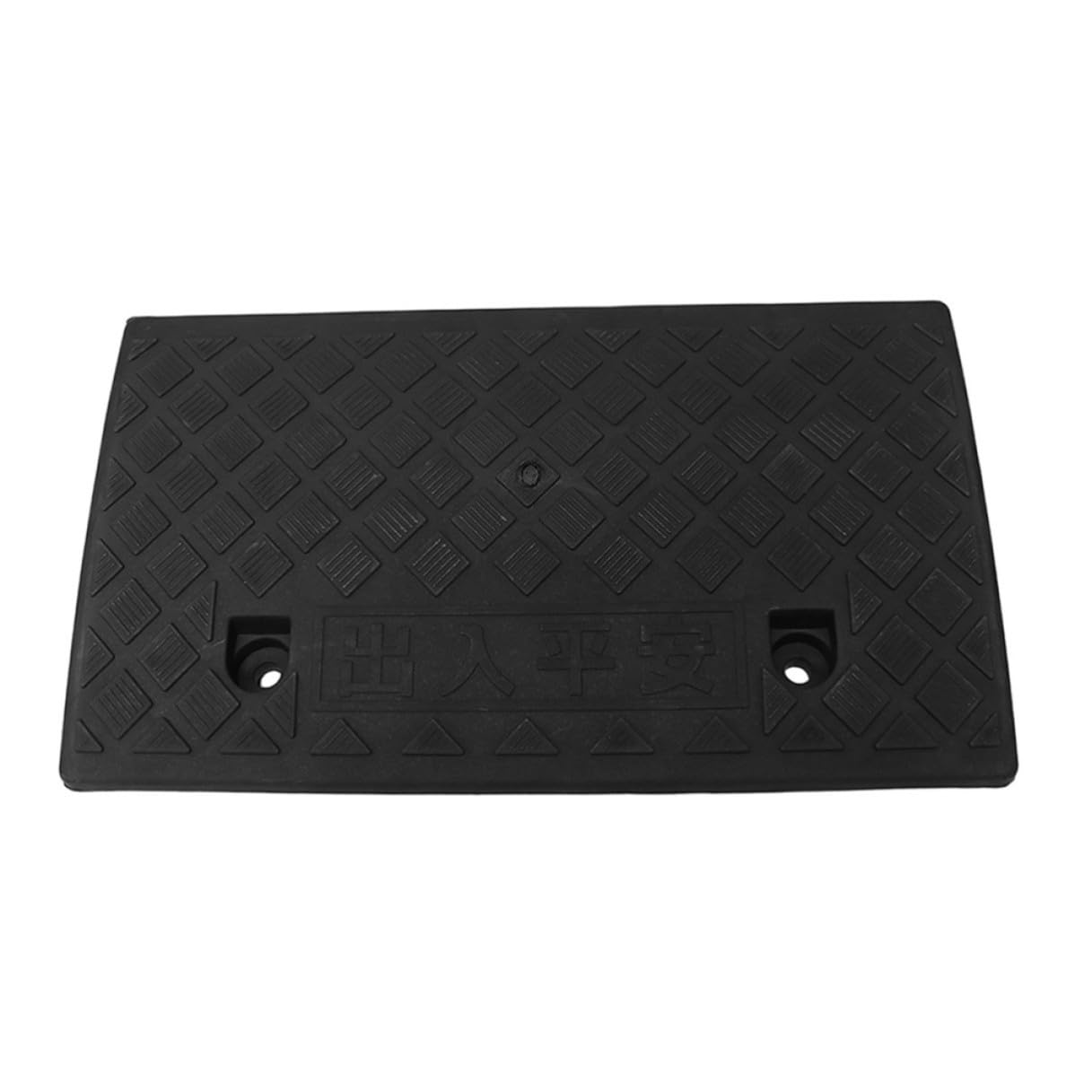 Rampa para Sillas de Ruedas y Coches de Plástico Negro Antideslizante Resistente al Desgaste para Bordillos y Umbrales de Puerta en Exteriores