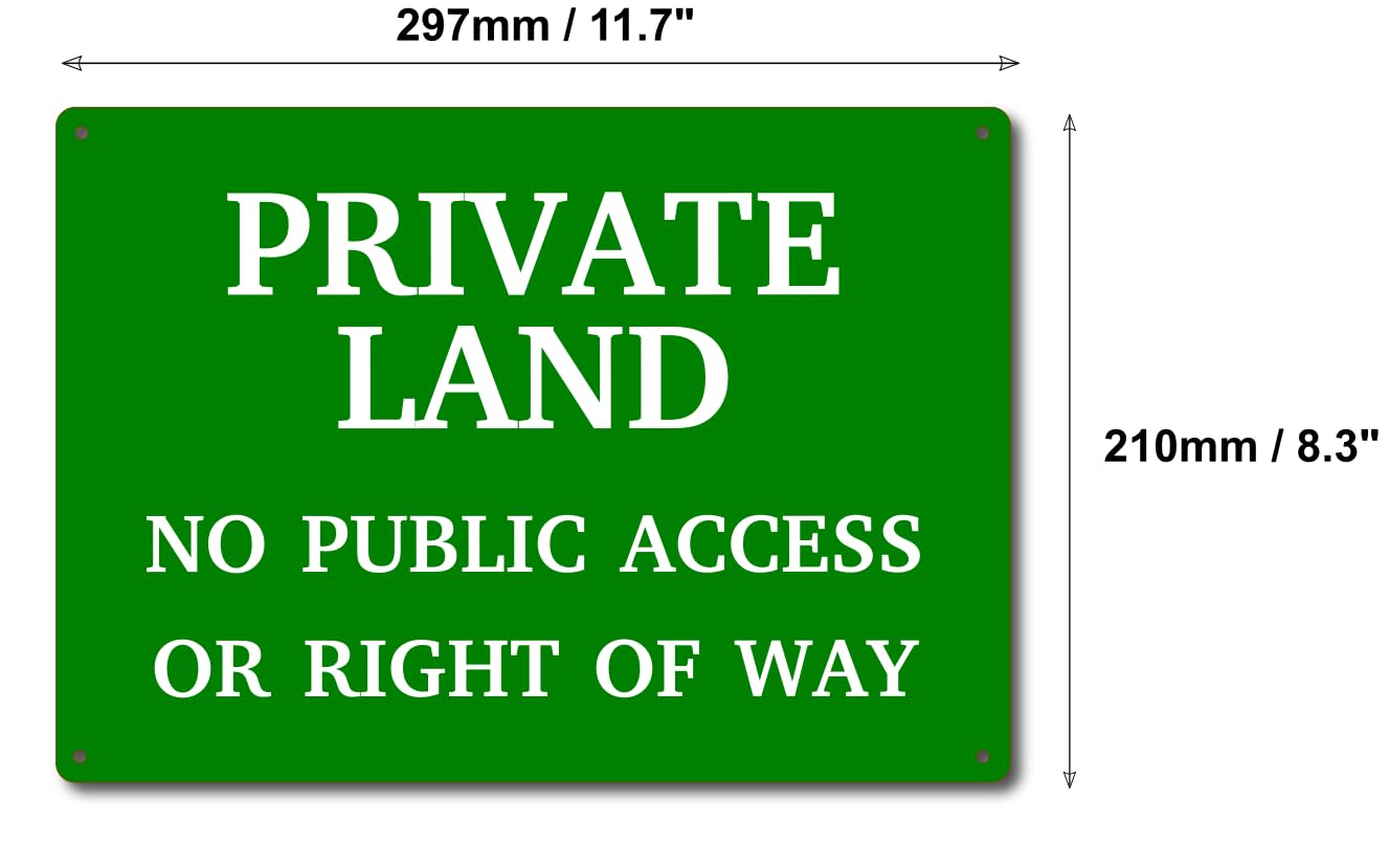 No Public Right Of Way Sign - Private Land - The Sign Shed - View #9