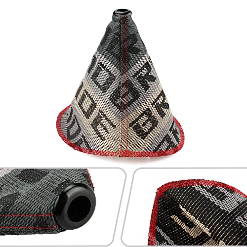Zhengsheng Universal Shift Boot Cover,Fabric Shifter Manual/Auto Shift Knob Boot Dust Cover,Lightgray #TOP4