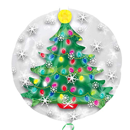 Preisvergleich Produktbild Amscan International 3396601 Weihnachtsbaum Folienballon