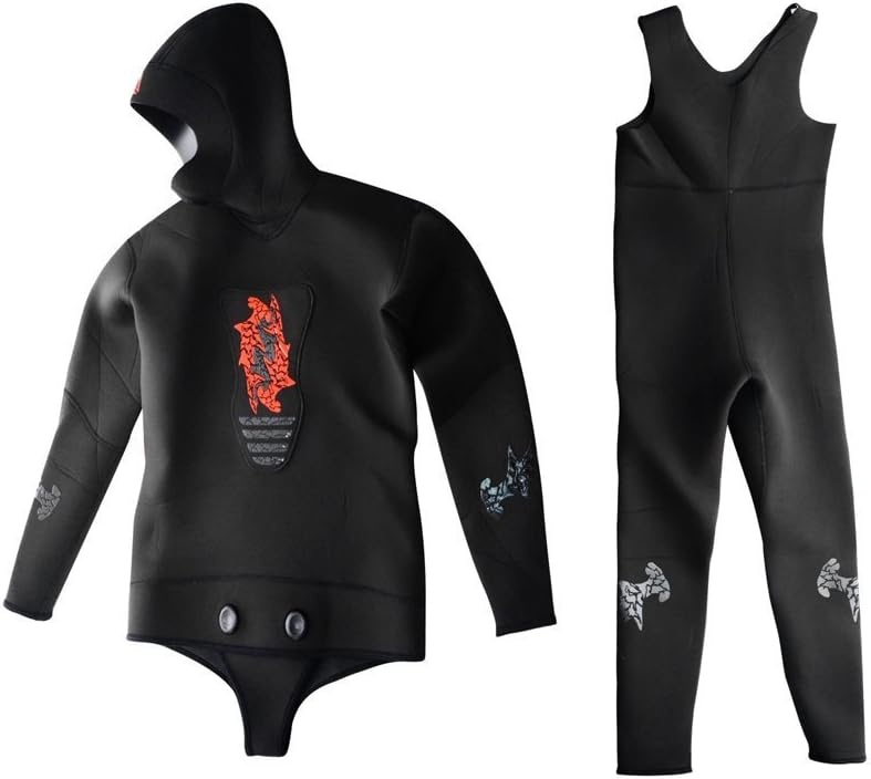 Benthos Black Wetsuit, 1.5 mm Mens, Yamamoto 39, Open Cell, Freediving Suit (XXX-Large)