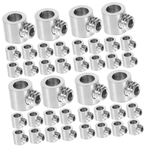 FUNOMOCYA 40 Pcs Wire Rope Locker Cable Clip Turnbuckles Wire Rope Cable Clamp Steel Cable Clamp Pipe Clamp Bolts Toggle Clamp Cable Organizer Thread Holder Wire Rope Clamp Stainless Steel