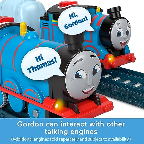 image for ​Thomas & Friends Motorized Toy Train Talking Gordon Battery-Powered
