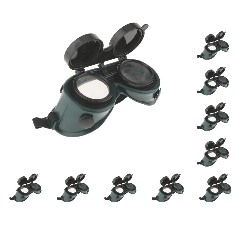 Saldatura Taglio Saldatori Occhiali di Sicurezza Flip Up Occhiali Lenti Verde Scuro