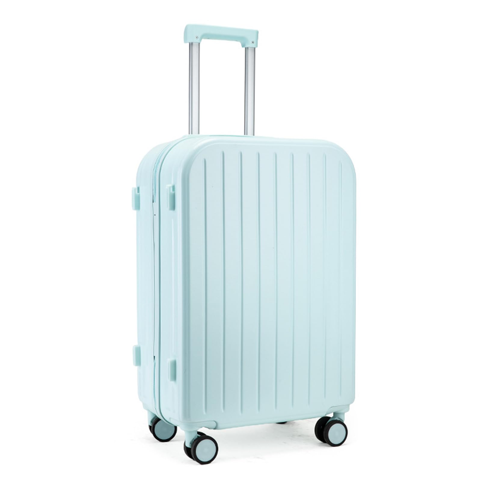 Maleta ultraligera para avión, equipaje de mano, maleta con ruedas, maleta de viaje para equipaje de mano, maleta de viaje, grande, azul, 24 pulgadas