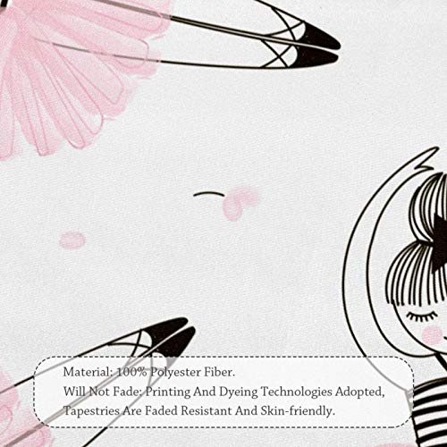 Tapestry Wall Art Decor Ballerina Girl Wall Blanket Beach Blanket Wall Hanging Bedding Tapestry 90X56 Inches #TOP3