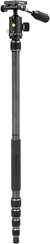 Miniatura 6 de Vanguard VEO3T235CBP - Trípode de viaje de fibra de carbono con cabezal de bola, mango extraíble y zapata rápida con soporte integrado para