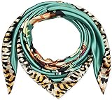 corciova Women Square Scarf Headband 35 Flower Leopard Aqua Curly Headband Tie Sleeping at Night Fas