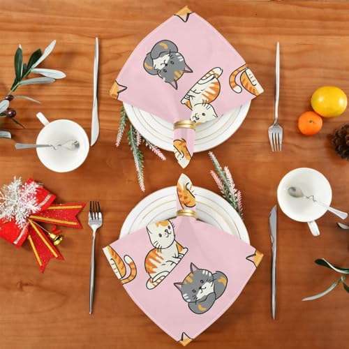 Servilletas de tela YETTASBIN set 4 50.5 x 50.5 cm miniatura 4