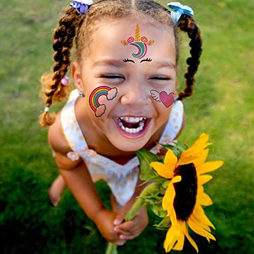 Hohamn Glitter Unicorn Temporary Tattoos For Girls - 50 Styles Unicorn Fake Tattoos For Girls Kids Birthday Party Supplies Favors, Baby Shower #TOP4