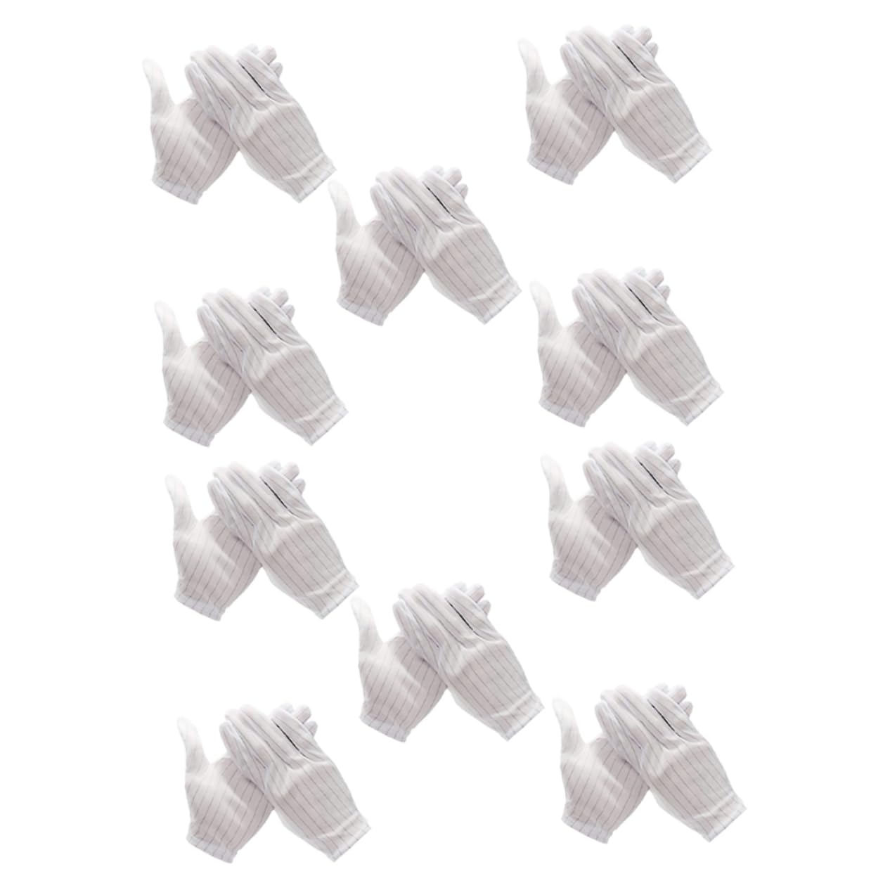 UKCOCO 40paia Guanti Antistatici Da Lavoro Di Guanti Protettivi Per Installazioni Elettroniche e Assemblaggio Pc Design Ergonomico Massima Flessibilità e Grip Per Lavori Delicati