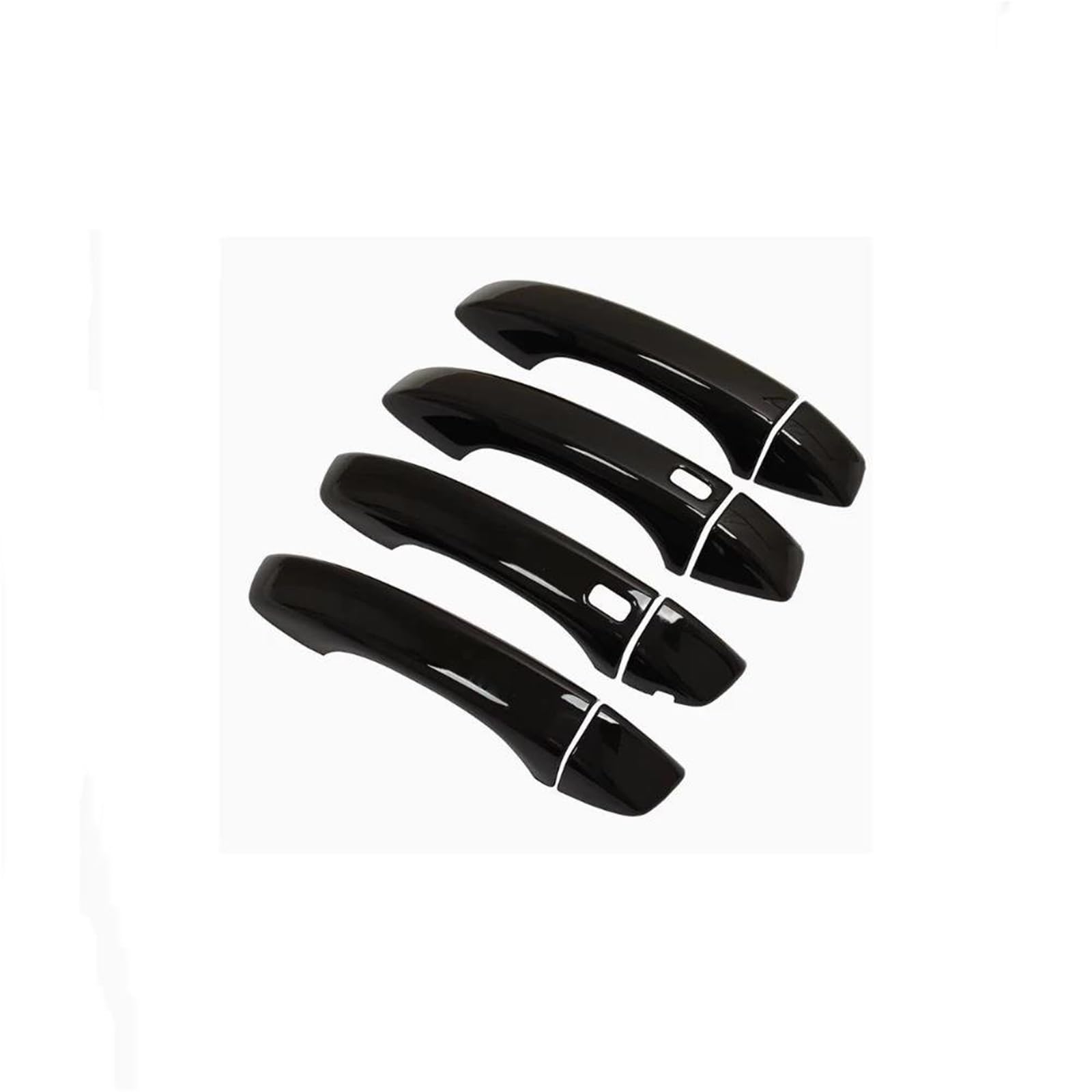 KJHOPY Car Door Handle Cover Chrome-Plated Sticker Trim for MG ZS MGZS ZX EZS ZST VS ZS11 2017~2024(Style 3)