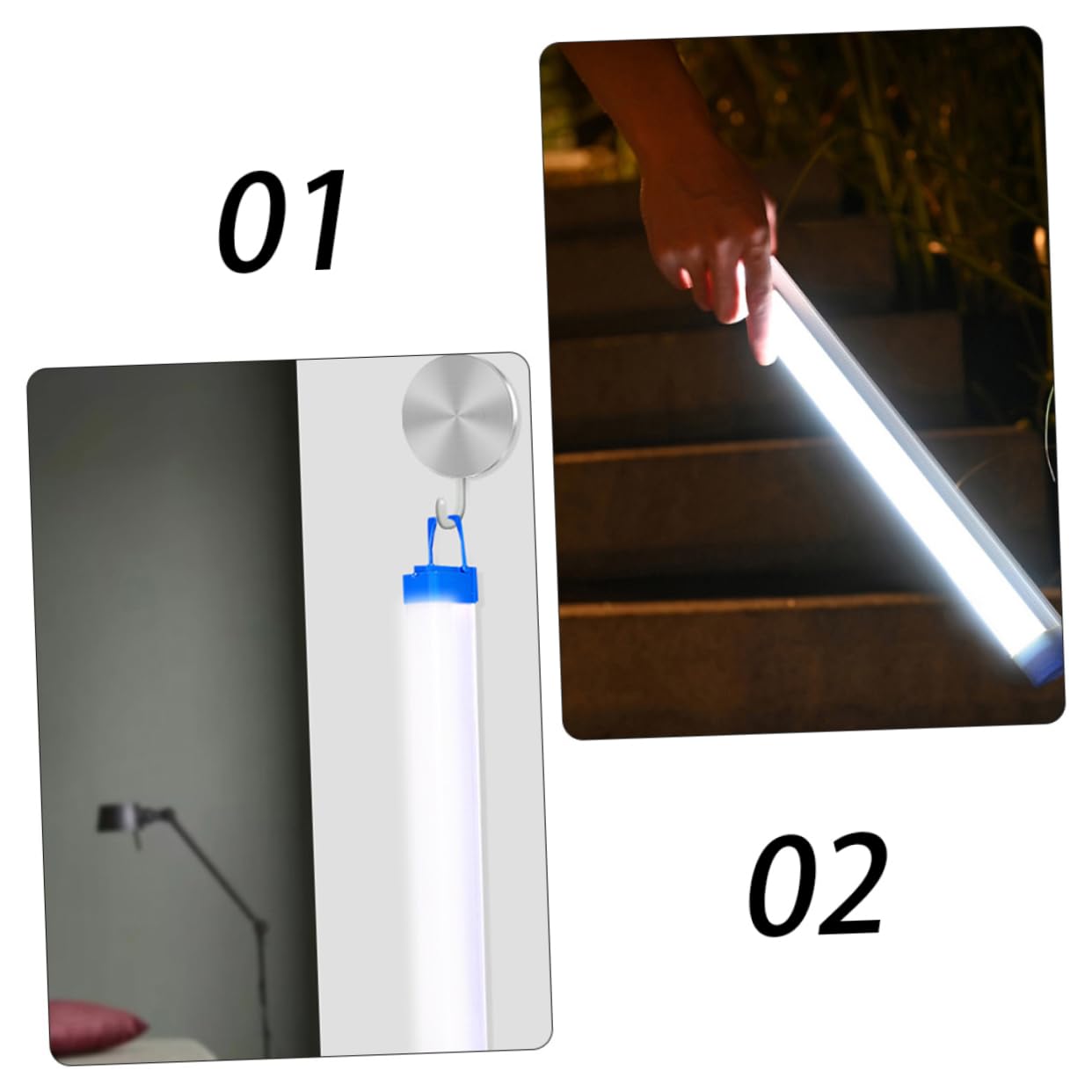 Luces LED USB Recargables para Armario y Cocina, 20w, 17 Cm, 3 Niveles de Brillo, Luz Inalámbrica Multiusos para Emergencia y Uso Doméstico, Paquete de 2 Unidades