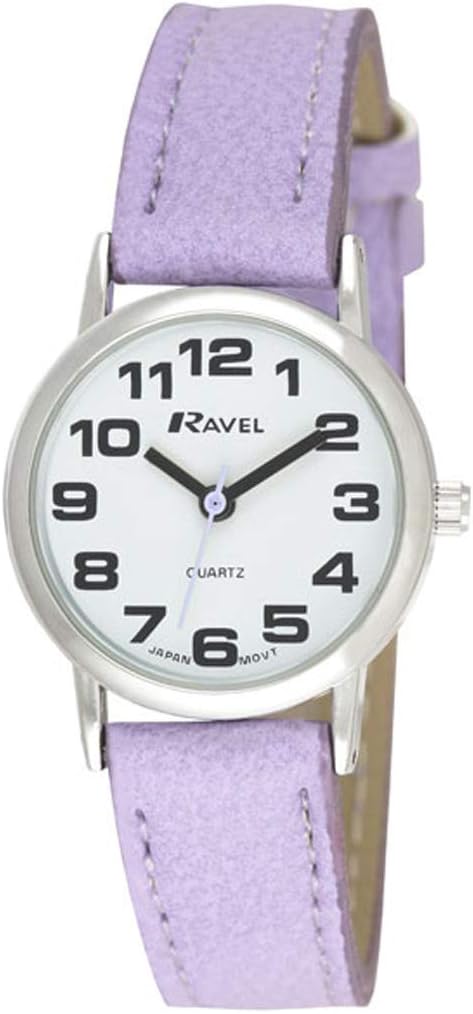 R0105 Big Numbers Analog Quartz Watch for Men and Women