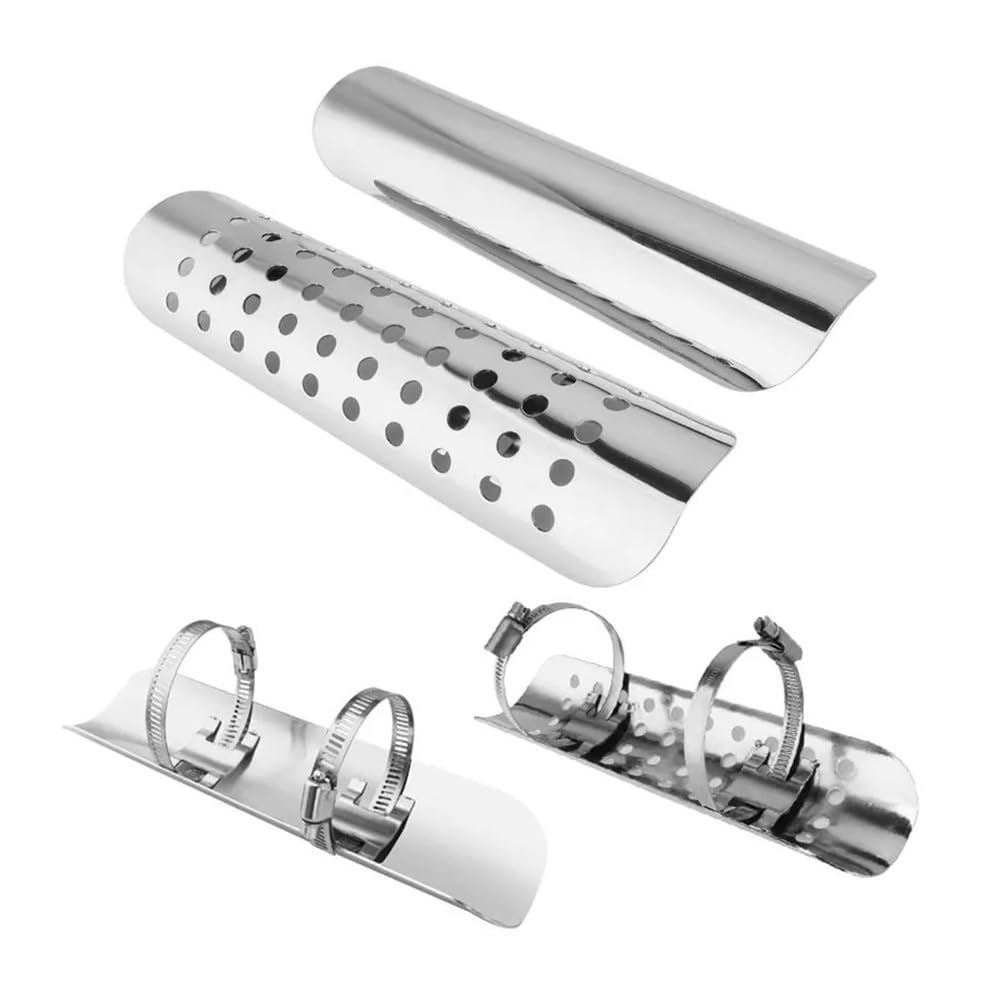 Motorrad Auspuff Schutz - Silikon Endrohr Abdeckung 38,8cm