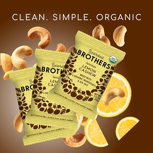 Bearded Brothers Vegan Organic Food Bar Gluten Free, Paleo and Whole 30 Soy Free, Non GMO