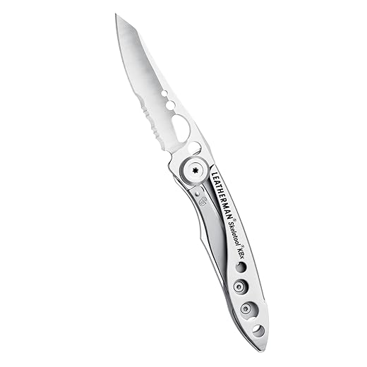 Leatherman Skeletool KBX – Hochwertiges Multifunktionsmesser mit 2 praktischen Werkzeugen – Kleines und kompaktes Tool für den alltäglichen Einsatz – Edelstahl
