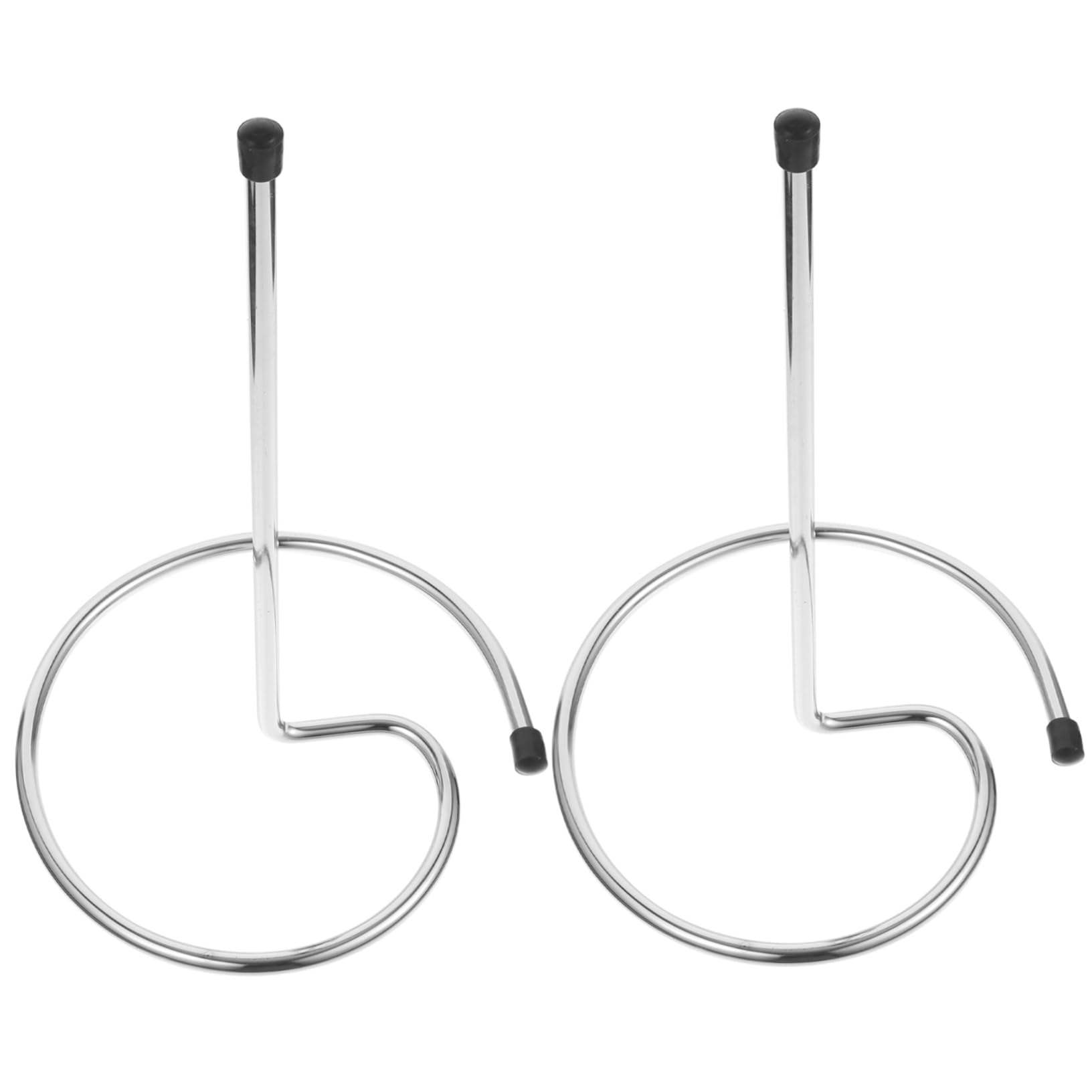 Ipetboom Égouttoirs pour Carafes à Vin Métalliques 2 Pcs, Support Inversé Anti-Corrosion, Séchoir Rapide pour Bar, Maison et Restaurant, Rangement Gain de Place