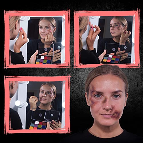 Narrative Cosmetics 12-Color Primary Fx Cream Palette, Professional Quick Drying Waterproof Sfx Makeup For The Stage, Film, Costumes, Cosplay #TOP6