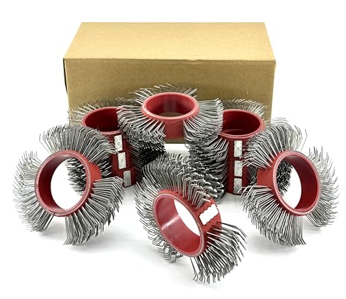 Image of 10PCS,Abrasive Wire Wheel Belt, Bristle Blasting Wheels for Surface Blaster | 0.7mm Carbon Spring Steel, Metal Blaster Wheels, 23mm Coarse Wire Wheel