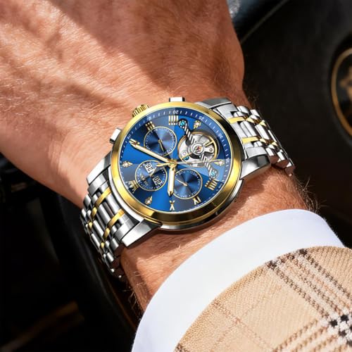 Image of OLEVS Men's Watch Waterproof Dress Casual Sport Watch Silicone Rubber Strap