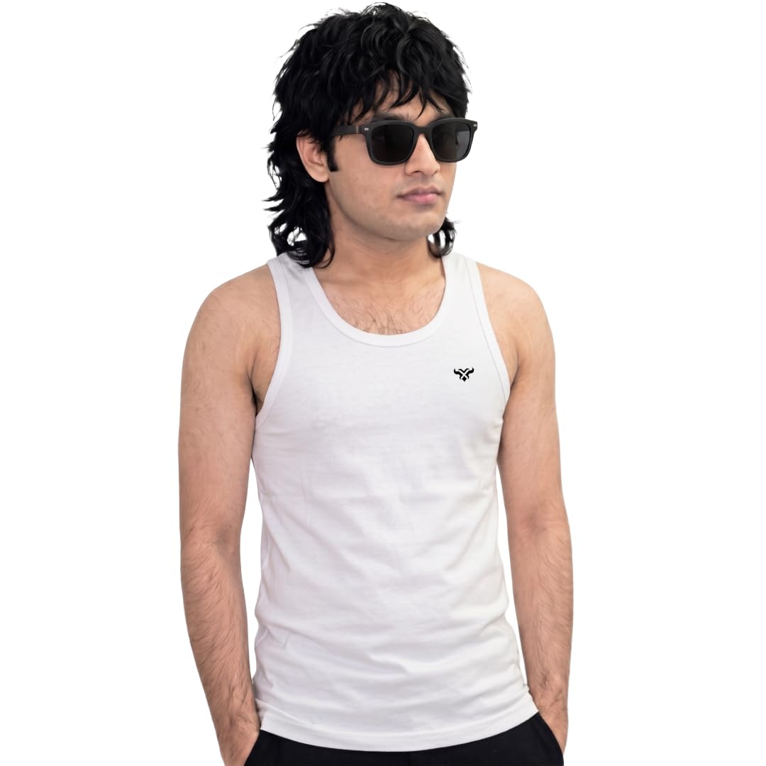 Men's Cotton White Vest Pack of 3 Premium Cloth-picture-14