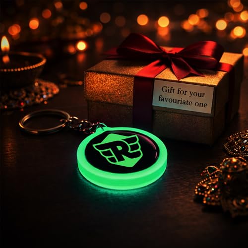Image of Mi Glow Store Glow in Dark Keychain for Bike Men | Gift for Man | Bike Accessories | Charges in Light Glows in Dark | Key chain for Bike