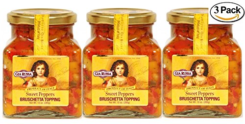 Gia RussaSweet Pepper Bruschetta Topping 10 oz (3 Pack)