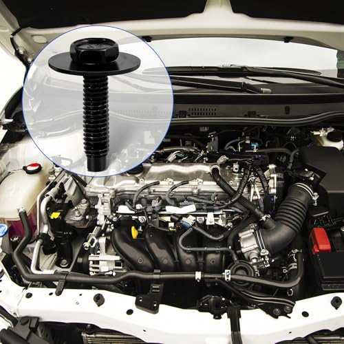 Image of 20pcs M6-1.0 Hex Head Sems Body Bolts with for Bumper Fender Splash | Shield Under Cover Hood M6 Bolt M6x1.0
