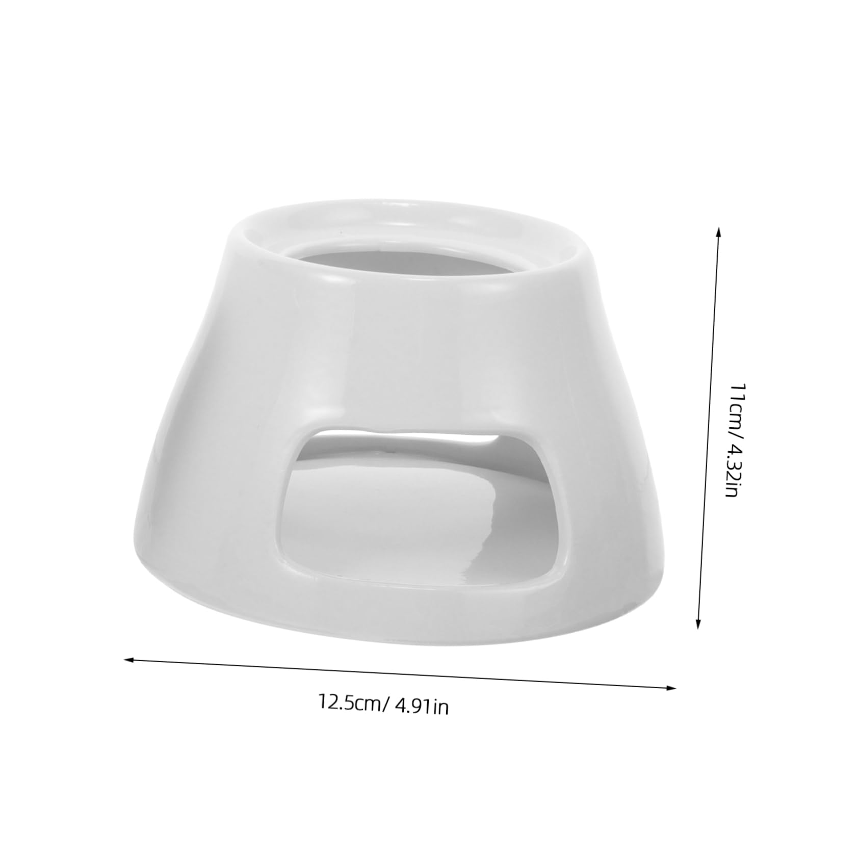 LALADEFIEE 1 Set Ceramic Fondue Maker Porcelain Cheese Chocolate Warmer Bowl for Melting Butter Candies More Decorative Design for Parties Baking