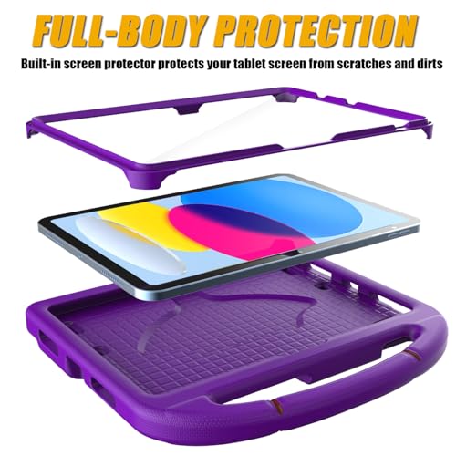 Coque antichoc iPad 10e génération 11" Mansiruyi avec protège-écran - 3