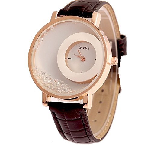ITHANO Mx Re Analogue Black Strap White Dial Womens Watch with Moving Crystals - ITMRBLK01 (B07BK11FBH) Amazon Price History, Amazon Price Tracker