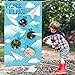 TICIAGA Paper Plane Toss Game Banner, Throwing Target Banner for Glider Airplane, Fun Add-on Toys for Flying Paper Plane, Outdoor Sport Activity for Kids, Airplane Theme Birthday Party Decoration