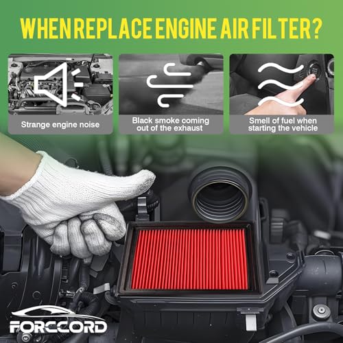 Image of 2-Pack Engine Air Filter Fits for Nissan 370Z 350Z Infiniti QX50 Q40 Q60 EX35 EX37 G37 G35 G25 Air Filter Replacement 16546JK20A Car Accessories