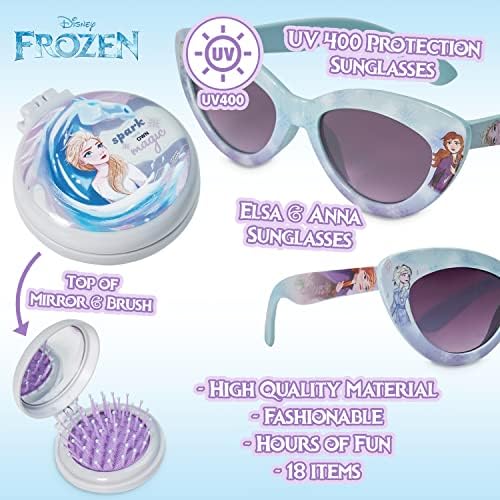 Disney Girls Handbag with Frozen Hair Accessories & Sunglasses
