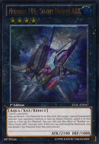 Amazon.com: YU-GI-OH! - Number 101: Silent Honor ARK (LVAL-EN047) - Legacy  of The Valiant - 1st Edition