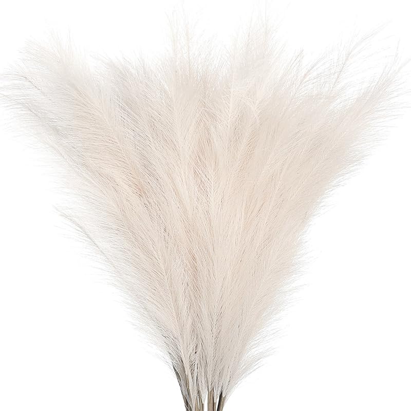 Pampas Grass Artificial 5pcs Ramo Flores Decoración miniatura 1