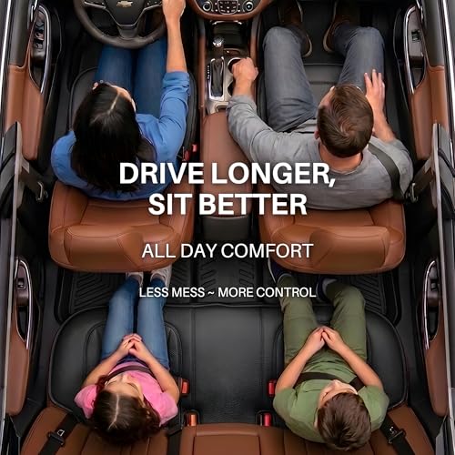 Image of Padded Car Seat Covers Full Set with Storage Organizer, Anti Slip Car Seat Cushions Protector Mat Set, Breathable Leather Pillow Cover for Cars, Accessories for Driver, Passenger & Rear Seats (Black)