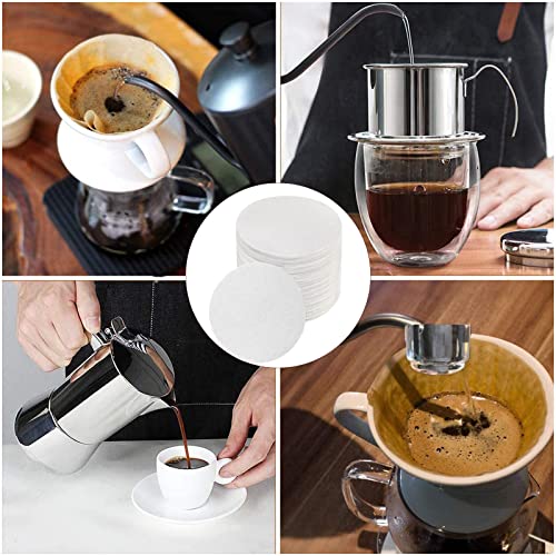 Coffee Paper Filter For Espresso Machine 700 Pcs 64Mm Round Replacement Unbleached Paper Espresso Filter Disposable Paper Filters Compatible With Aeropress And Espresso Coffee Maker #TOP4
