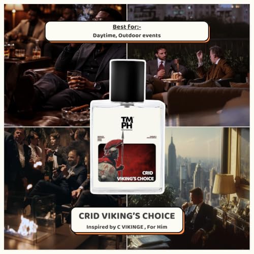 Image of TMPerfumehouse CRID Viking's choice EDP for Men | Fresh, Wood & Long Lasting Perfume Spray | Aromatic, Freshspicy & Green Fragrance | Luxury Gift for Him | TMPH | 50ml
