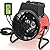 Greenhouse Heater with Thermostat - Fast Heating, Grow Tent Heater, Greenhouse Fan, Portable Outdoor Heater for Green House, Grow Tent, Flower Room, Overheat Protection (Red)