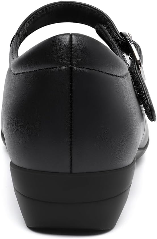 Athlefit Women's Mary Jane Round Toe Flats - Image 5