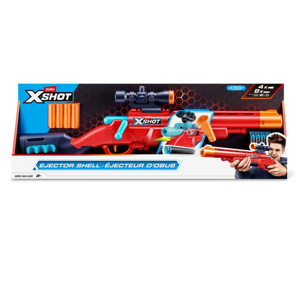 Candide, Lançador de Dardos, X-Shot Red, Ejector Shell - Acompanha