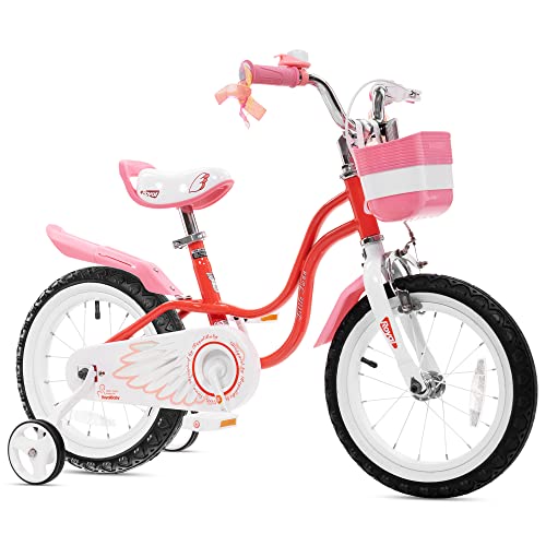 Image of Royalbaby Princess Girls Kids Bike 12 14 16 18 20 Inch Children Bicycle with Basket for Age 3-12 Years