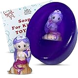 Natural Soap Bar For Kids With Toys Inside | Surprise Mermaid Toy Inside the Bar | Made in USA from Safe Ingredients and Sweet Berries Scent | Kid's Favorite Everyday Routine (Mermaid Toy)